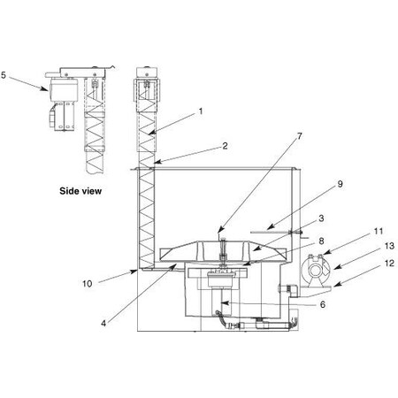 Follett Tube Auger Lh Bath U155 PD502486